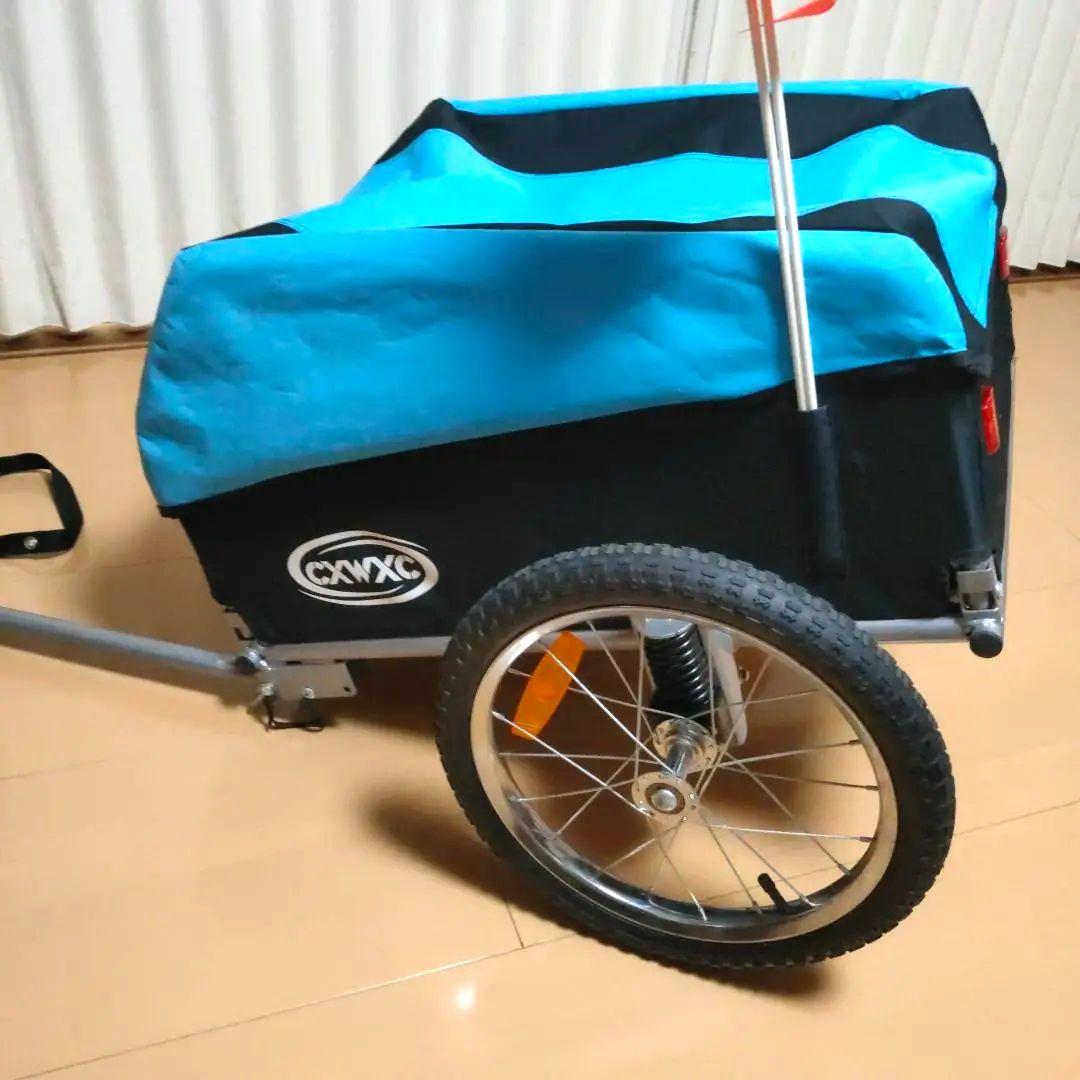 CXWXCサイクルトレーラー サスペンション付き 折りたたみ可能