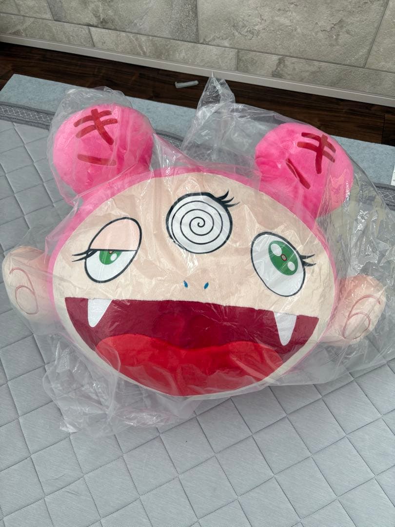カイカイビッグヘッド 村上隆 クッション ぬいぐるみ 特大　定価11.5万円