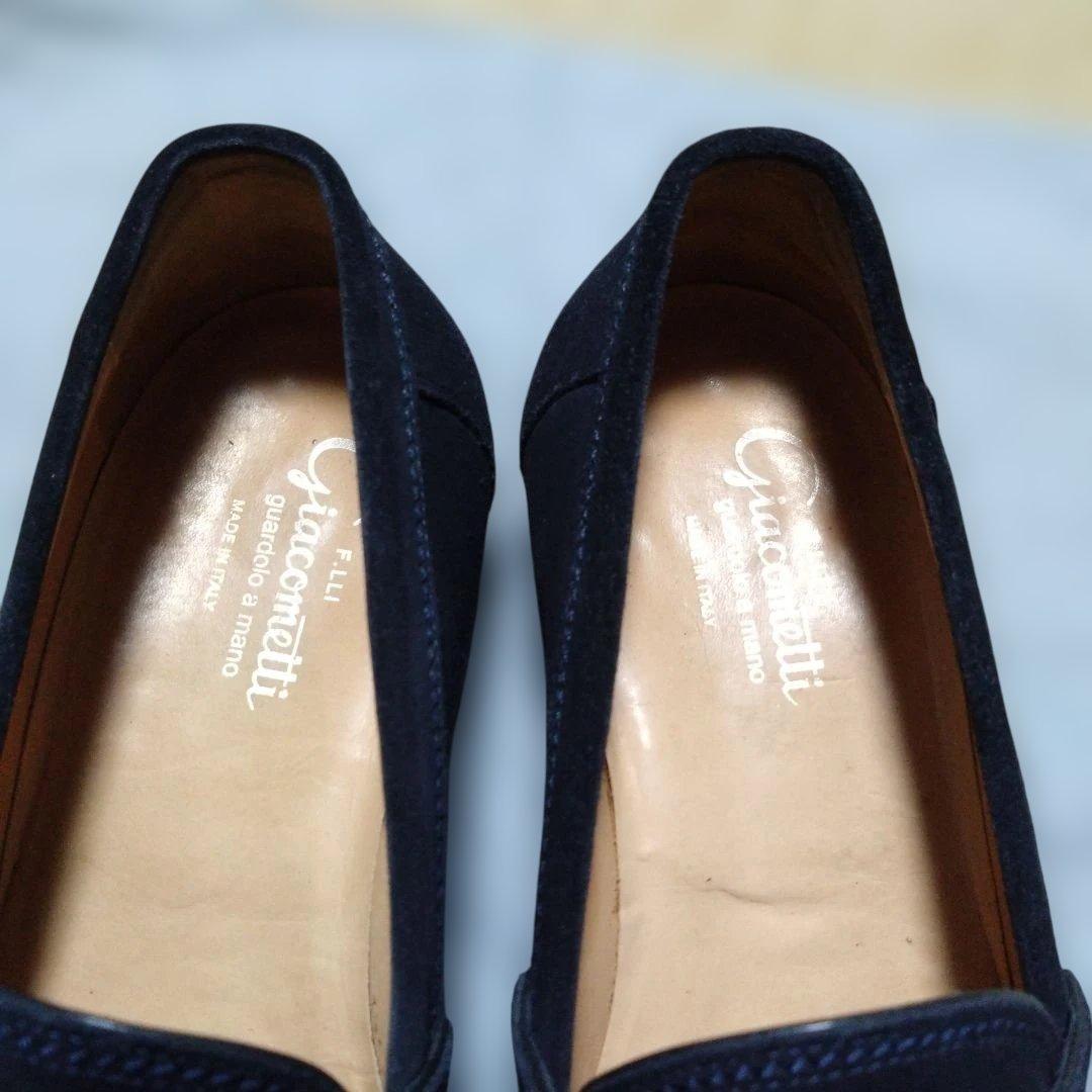 F.lli.Giacomettiフラテッリジャコメッティ ローファー ネイビー