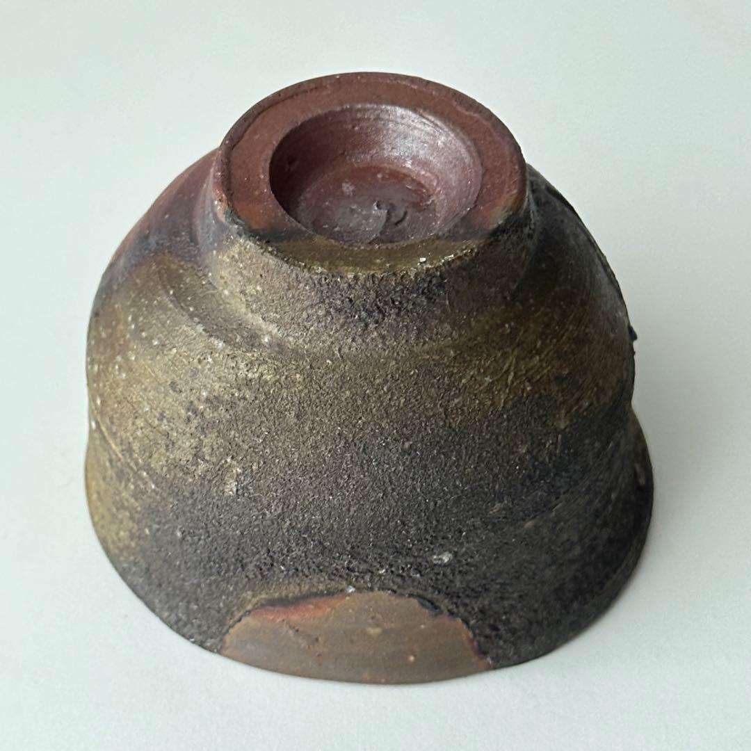 藤原雄 備前 酒器 牡丹餅 ぐい呑 共箱