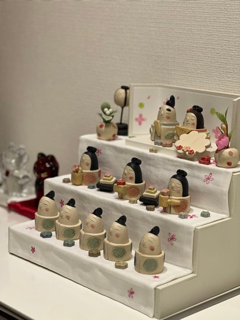 極美品◾️岡崎順子 お雛様 3段飾り