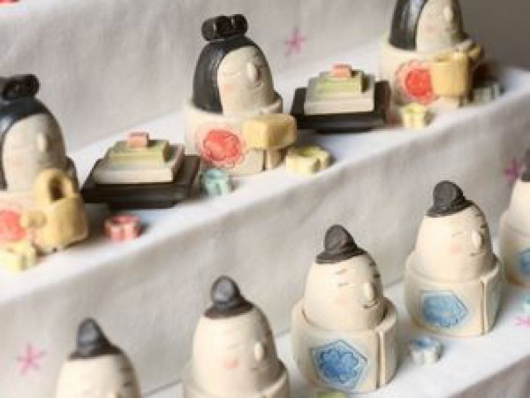 極美品◾️岡崎順子 お雛様 3段飾り