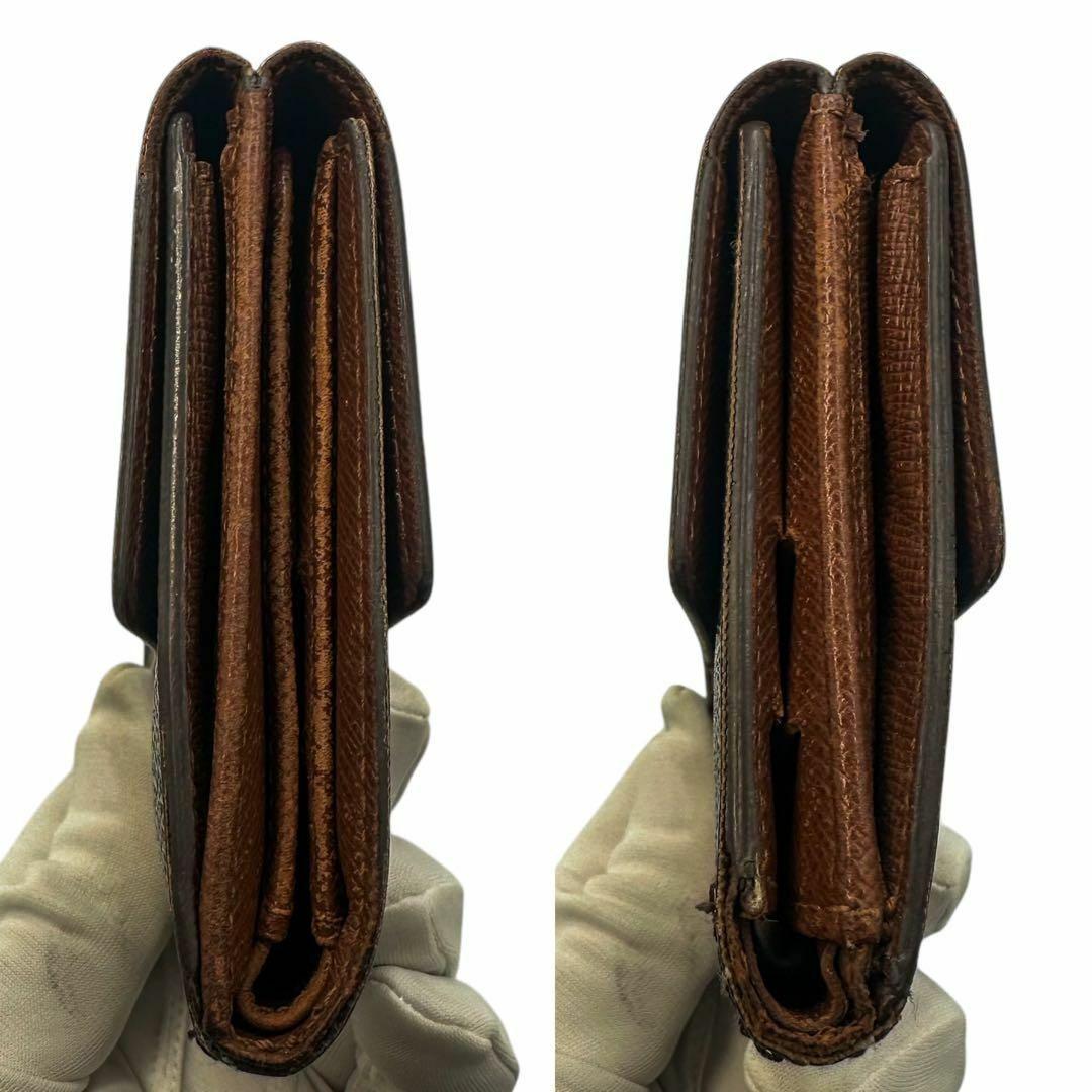 【美品】ルイヴィトン Wホック財布 モノグラム コンパクト 3つ折りSP0042