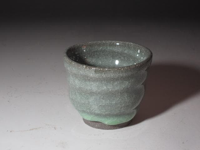 ★　清水卯一　青磁盃　美しい品です★x363