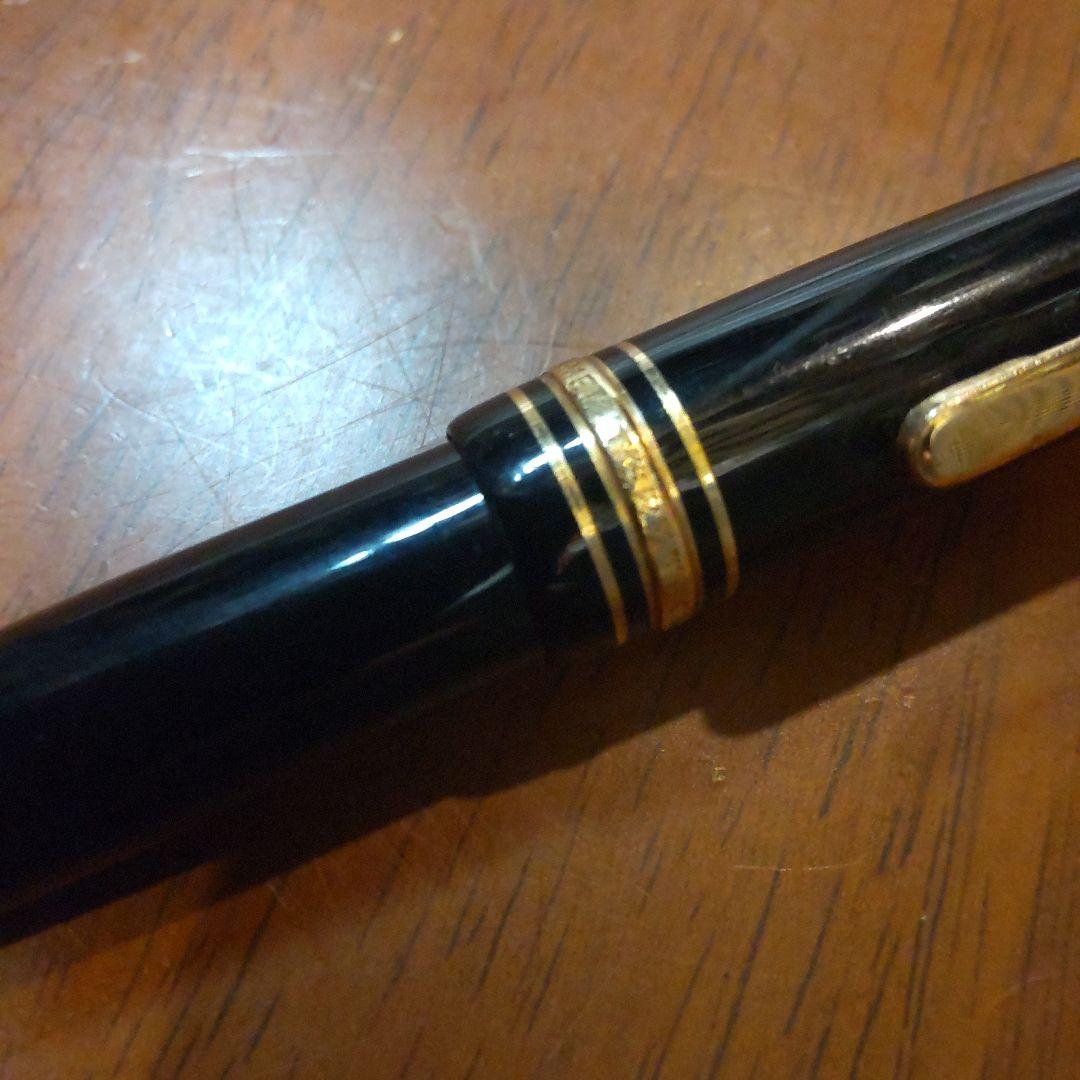70年代 モンブラン MONTBLANC 万年筆 ボールペン 吸入式 18K 金