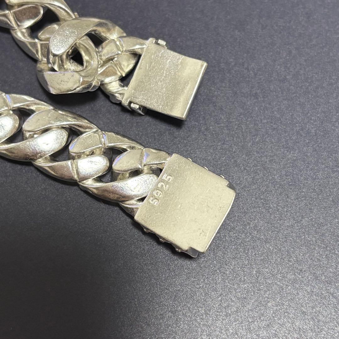 【S925刻印】US輸入　スカルブレスレット　ヴィンテージ　メキシカン　シルバー