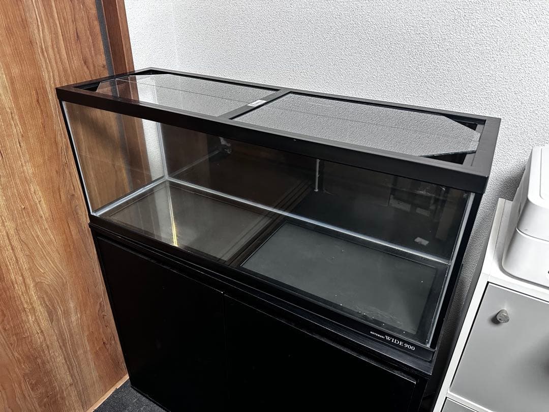 [大阪府高槻市]★引き取り限定★中古水槽・900スリムフレーム水槽・水槽台付き