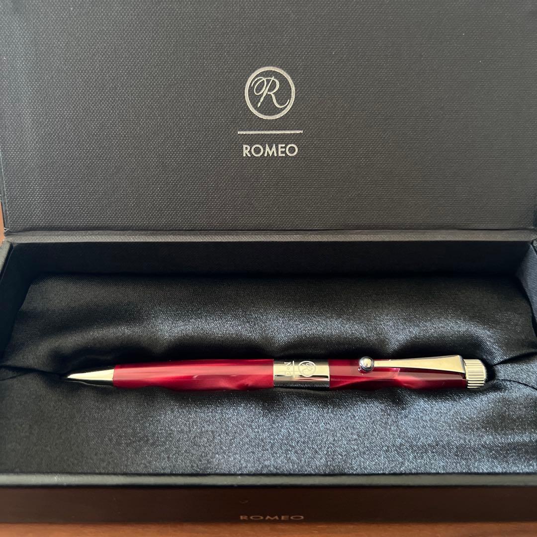 ロメオ伊藤屋 ROMEO NO.3 ボールペン細軸イタリアンレッド R261