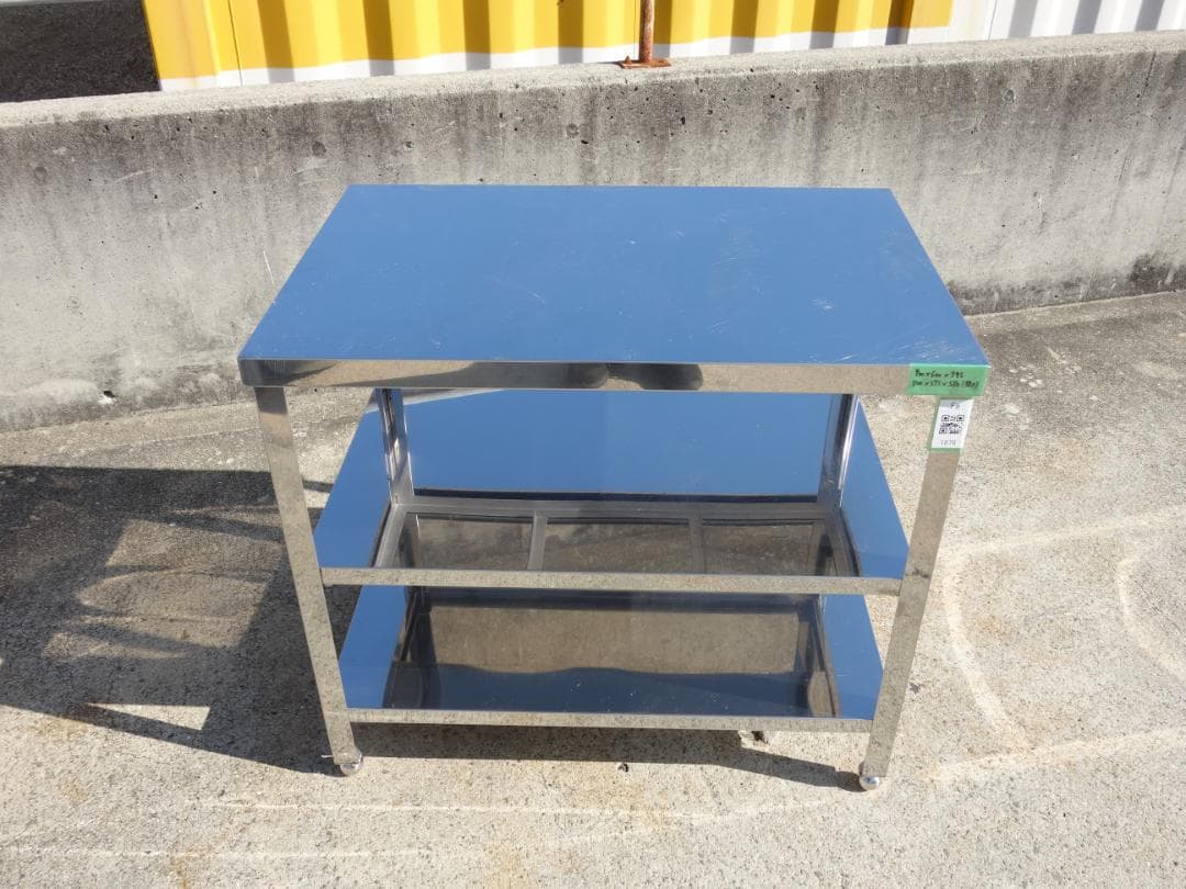 M▽業務用 厨房 作業台 棚 ラック シェルフ ステンレス (Fe1876)