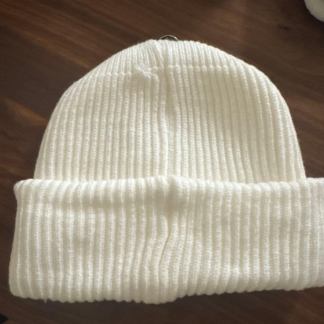 本日限定値下げ　クロムハーツ ホワイト ニット帽　ビーニー　白