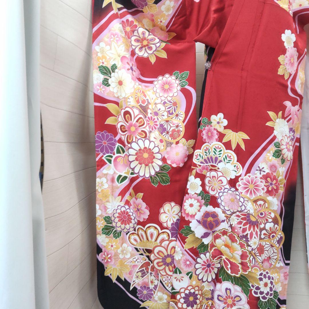 美品　ジョイフル恵利　振袖　長襦袢　帯　セット　着物　KJ05