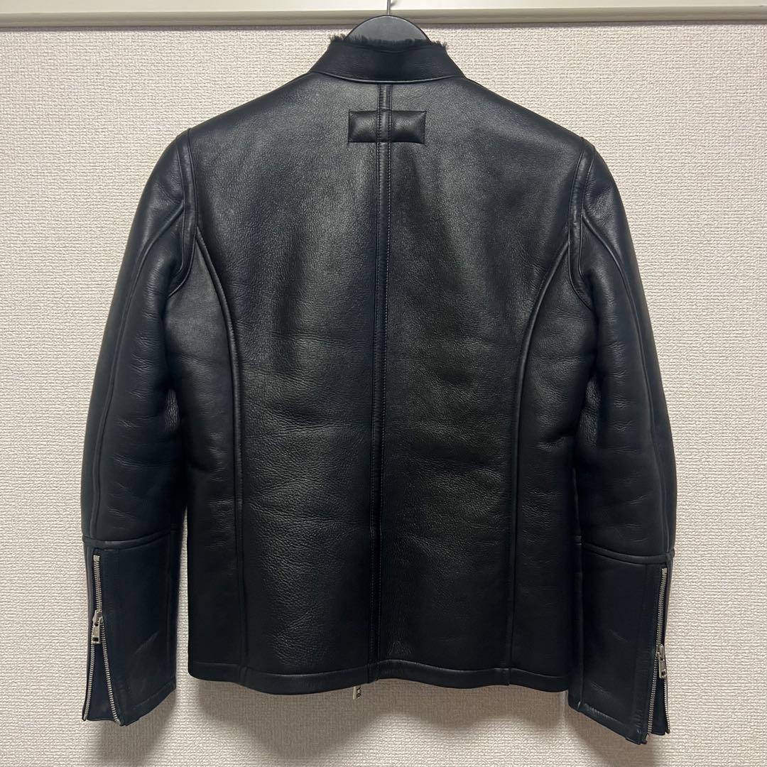 美品【AKM】スパニッシュストレートムートン　シングルライダース　サイズS