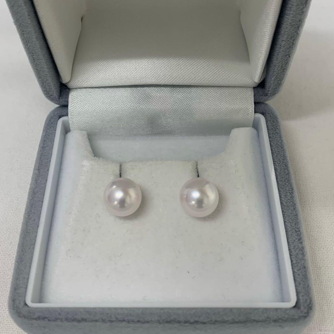 大人気　テリ最強　天女クラス　8.5-9mm プラチナピアス　冠婚葬祭　入学入園