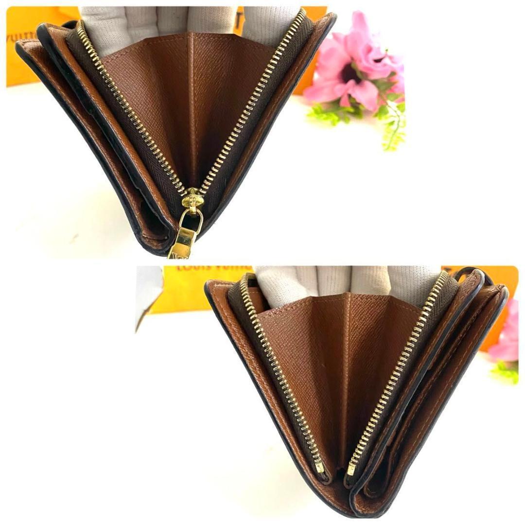 ルイ ヴィトン◎モノグラム コンパクトジップ 二つ折り財布 ラウンドファスナー