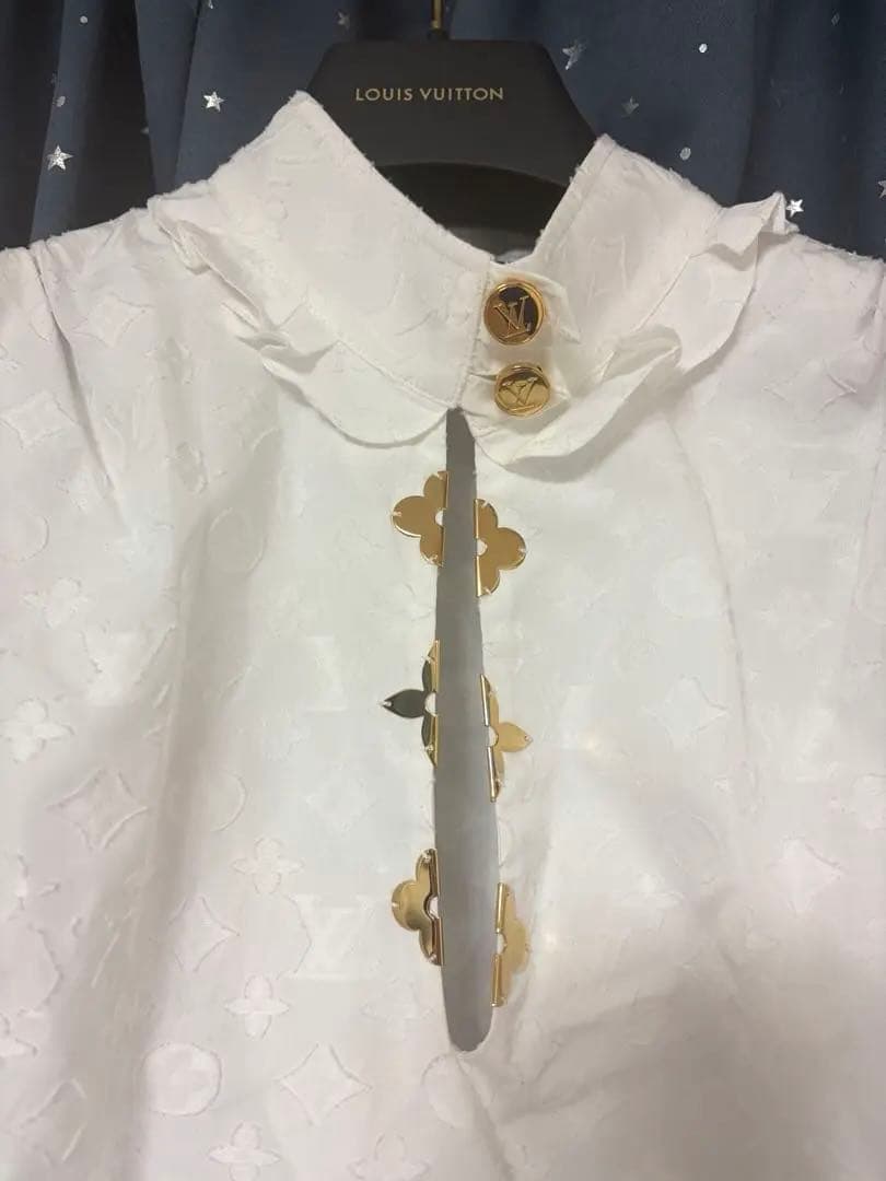 ☆美品☆LOUISVUITTON ルイヴィトン フリルブラウス　36号 Sサイズ