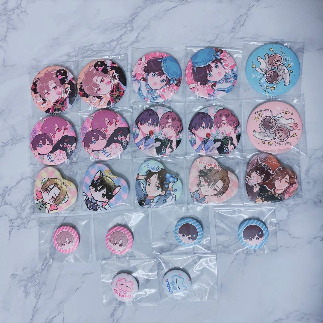 ハレルヤベイビー　缶バッジ43点