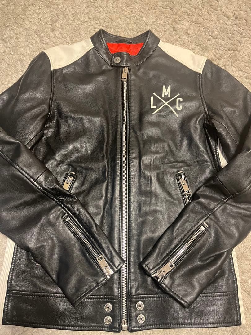 DIESEL ディーゼル レザージャケット 羊革　MLXCロゴ Mサイズ