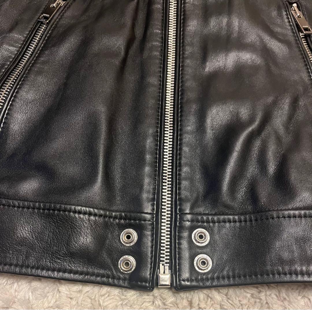 DIESEL ディーゼル レザージャケット 羊革　MLXCロゴ Mサイズ