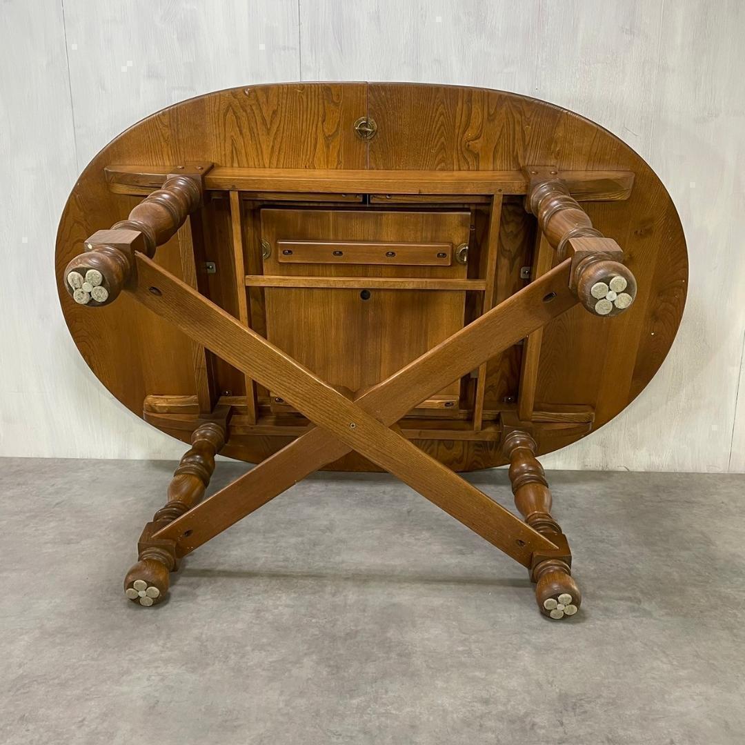 廃盤 ERCOL アーコール エクステンション ダイニング テーブル 2way