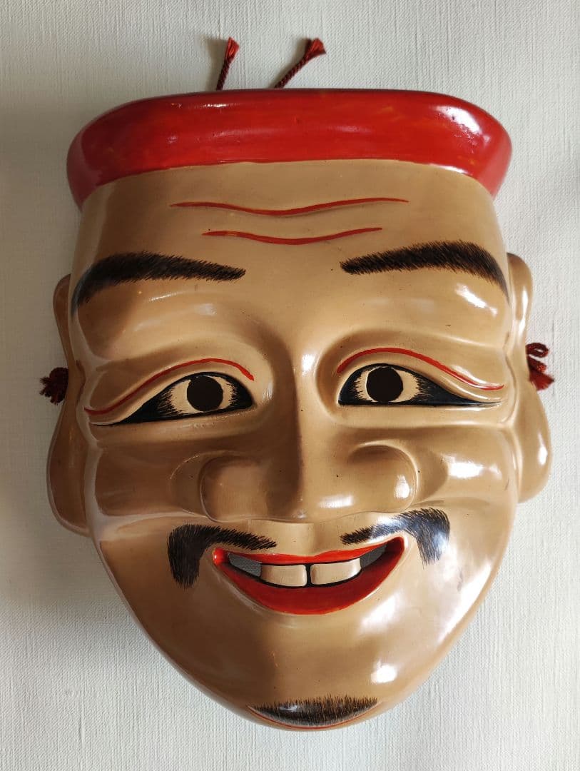 高級 大黒主命 備中神楽 御面 能面 骨董 泰山