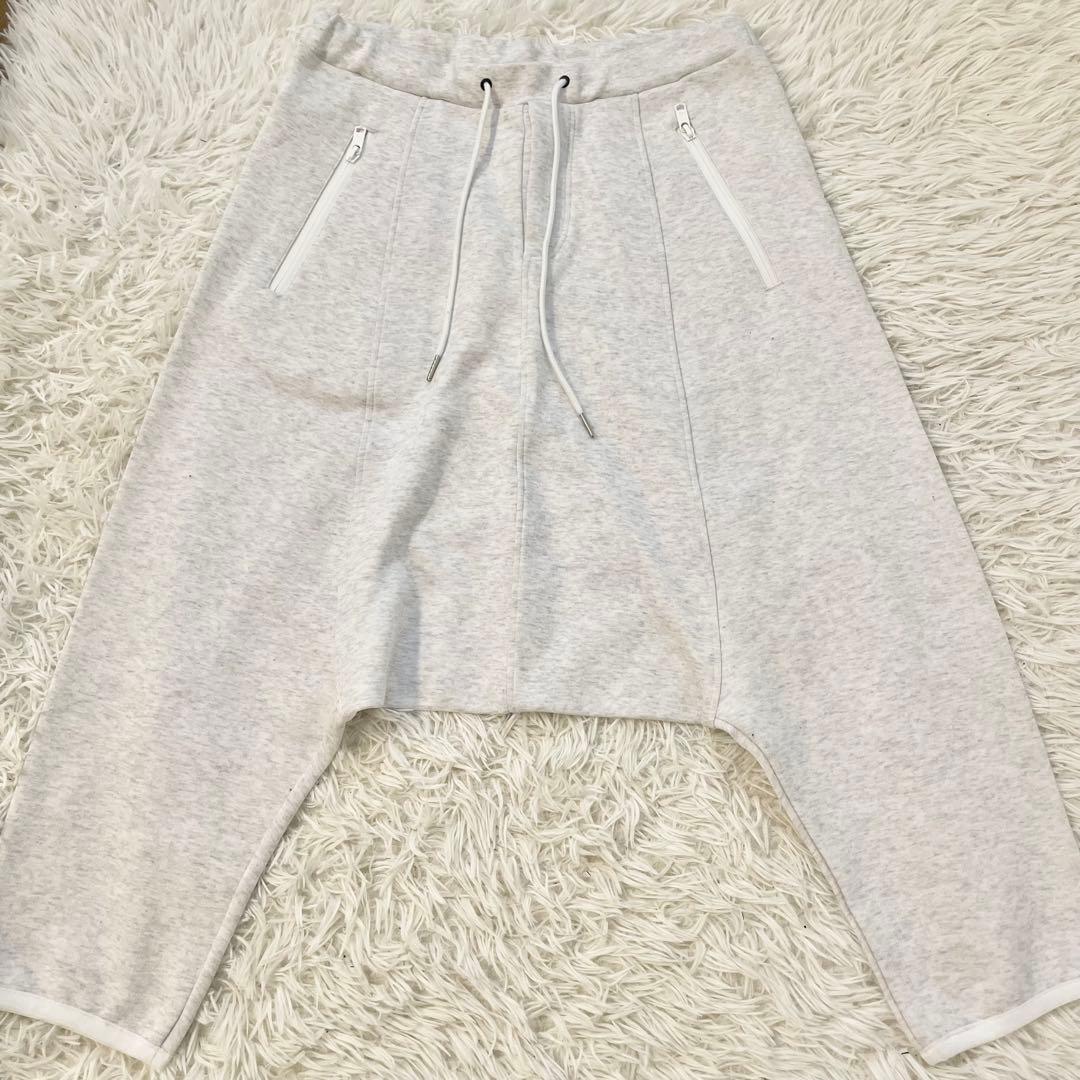 【極美品】ワイスリー　ヨウジヤマモト　サルエル　スウェット　グレー　ロゴ　y-3