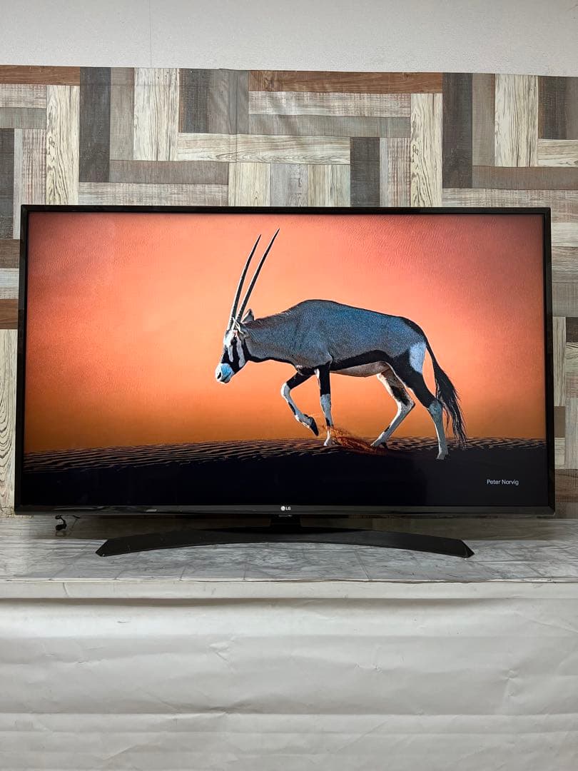 即日受渡❣️全国送料込LG 49型4K液晶テレビ　外付けHDD録画可能