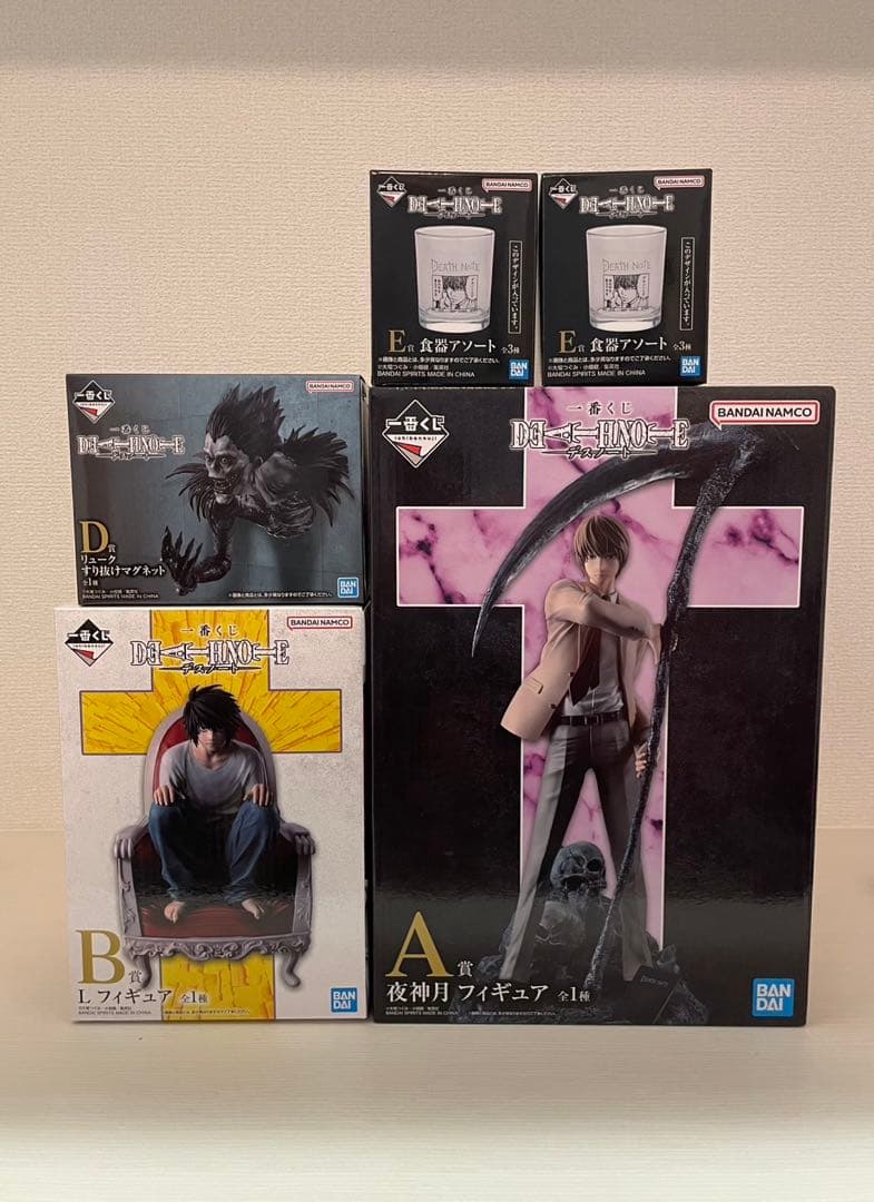 一番くじ デスノート DEATHNOTE A賞 夜神月 B賞 L D賞 リューク