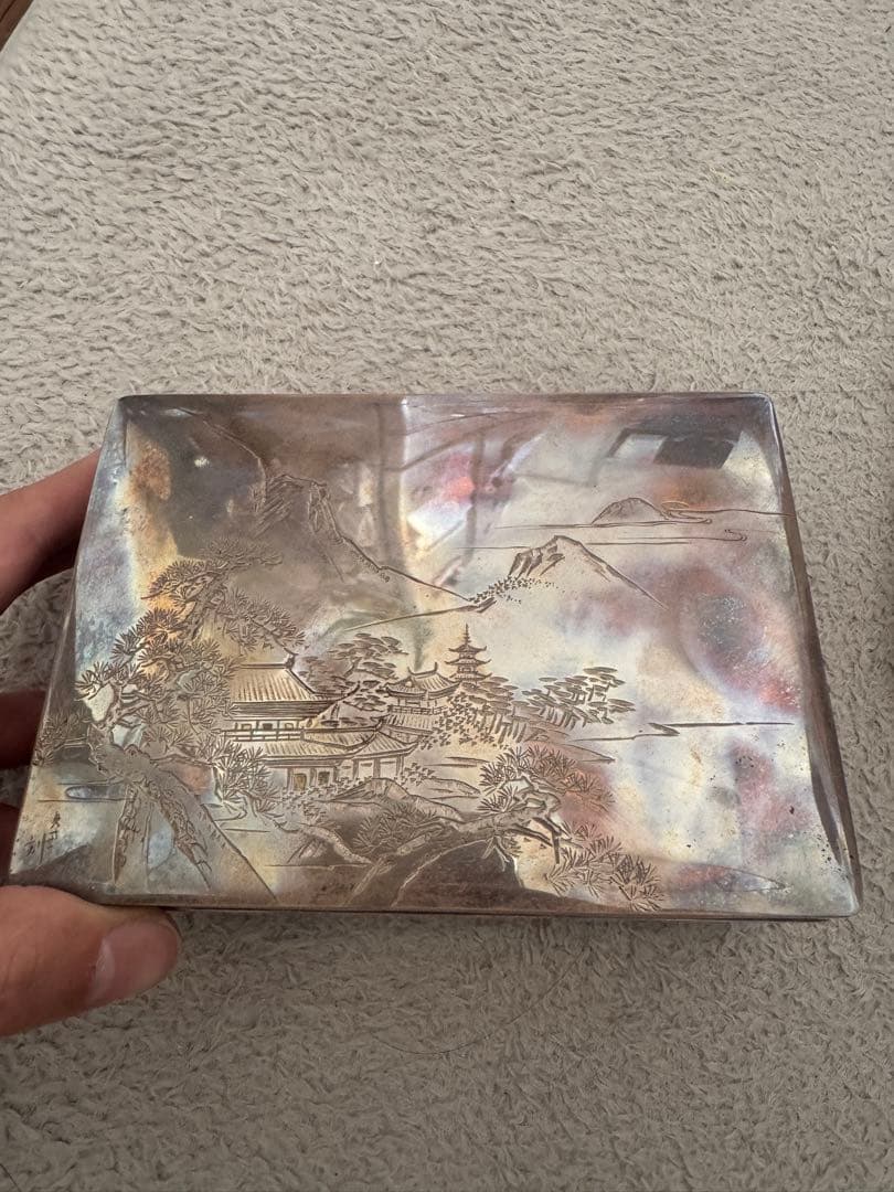 金工 シルバー 箱 銀純銀銀杯金貴金属プラチナアクセサリー硬貨金工