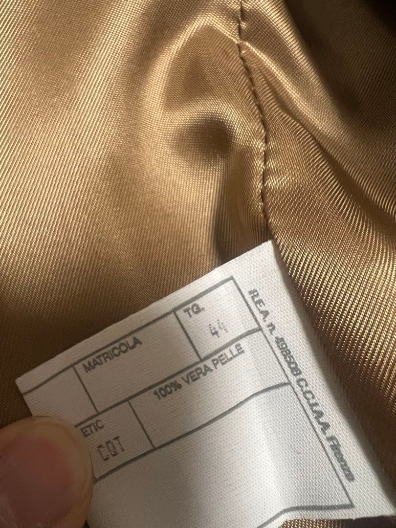 新品同様　チンクアンタ　シングルライダース　44 ブラック