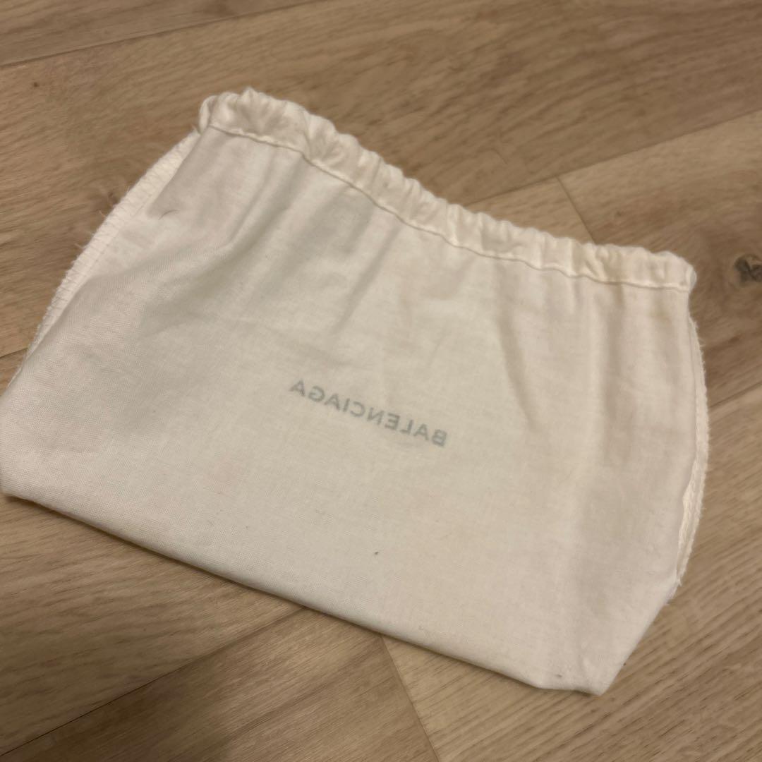 BALENCIAGA ブラック レザー ポーチ 保存袋付き