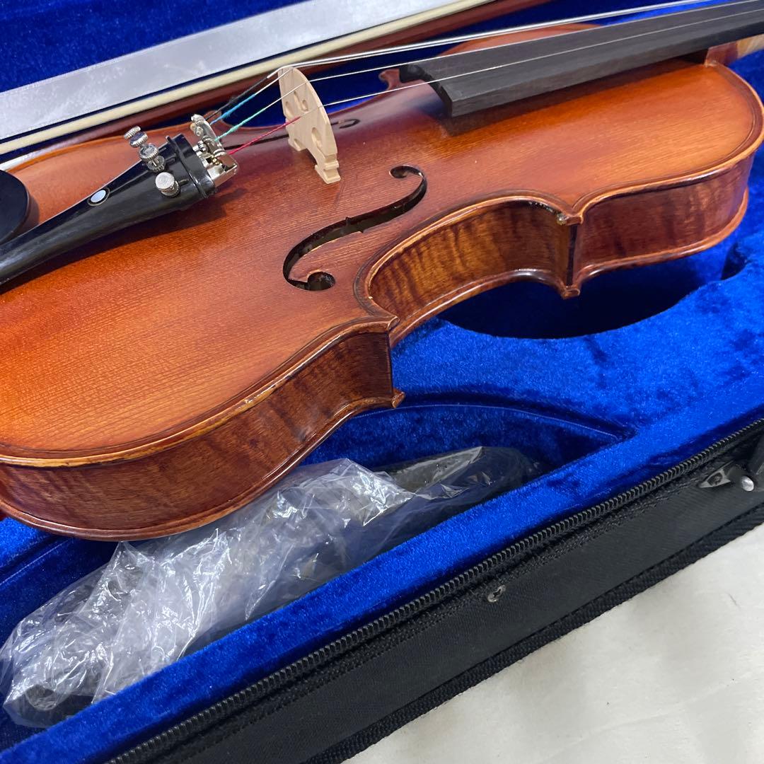 高級 バイオリン 3/4サイズ 付属品多数 虎目 弦楽器 ケース付属