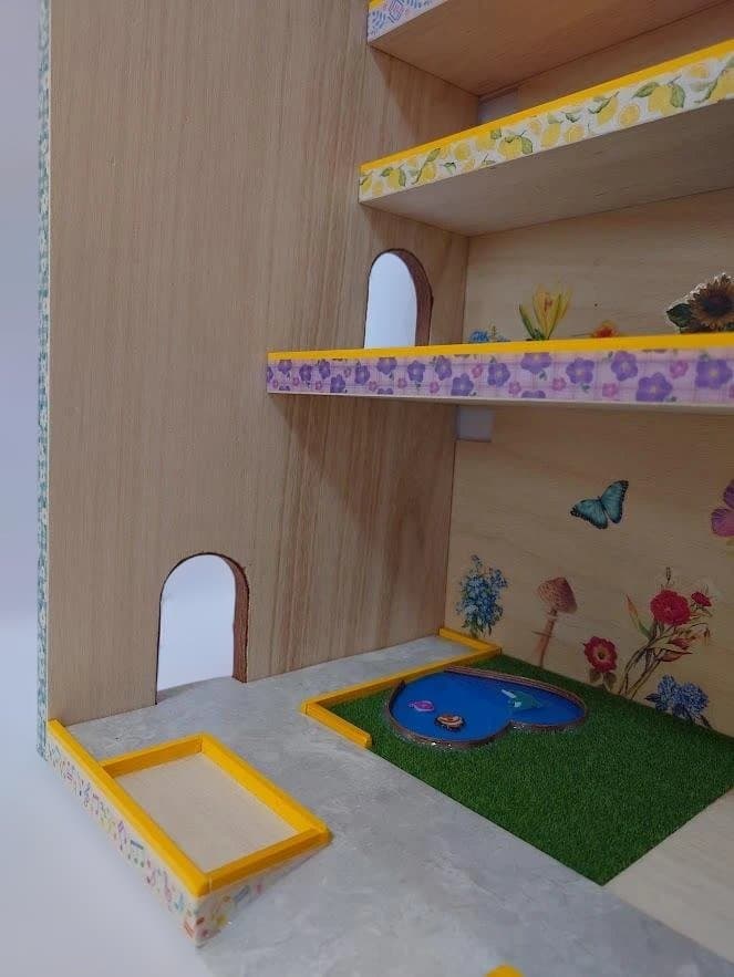 トミカ木製手作り駐車場（スモ－ルイエロ－）SY04