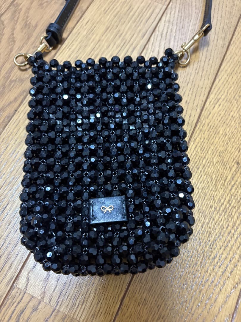 最終値下げ！アニヤハインドマーチ　ビーズスマホショルダーバッグ