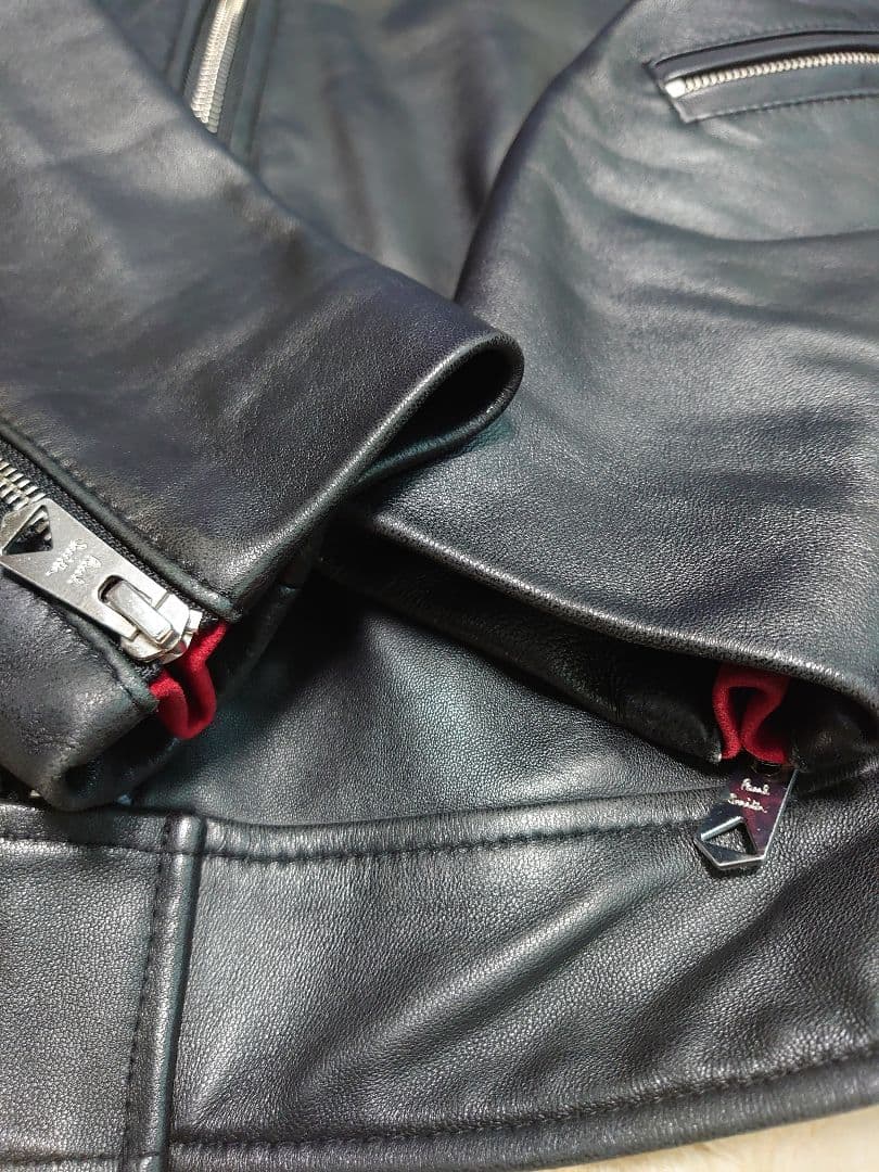 名作！傑作！　ポールスミス　レザーライダース　ブルゾン　サイズL