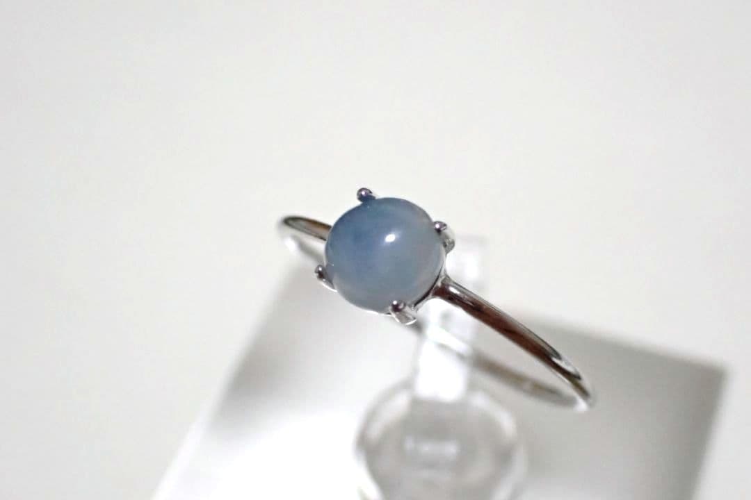 糸魚川翡翠　入コン沢　青　5ミリ　リング　指輪　11号　送料無料