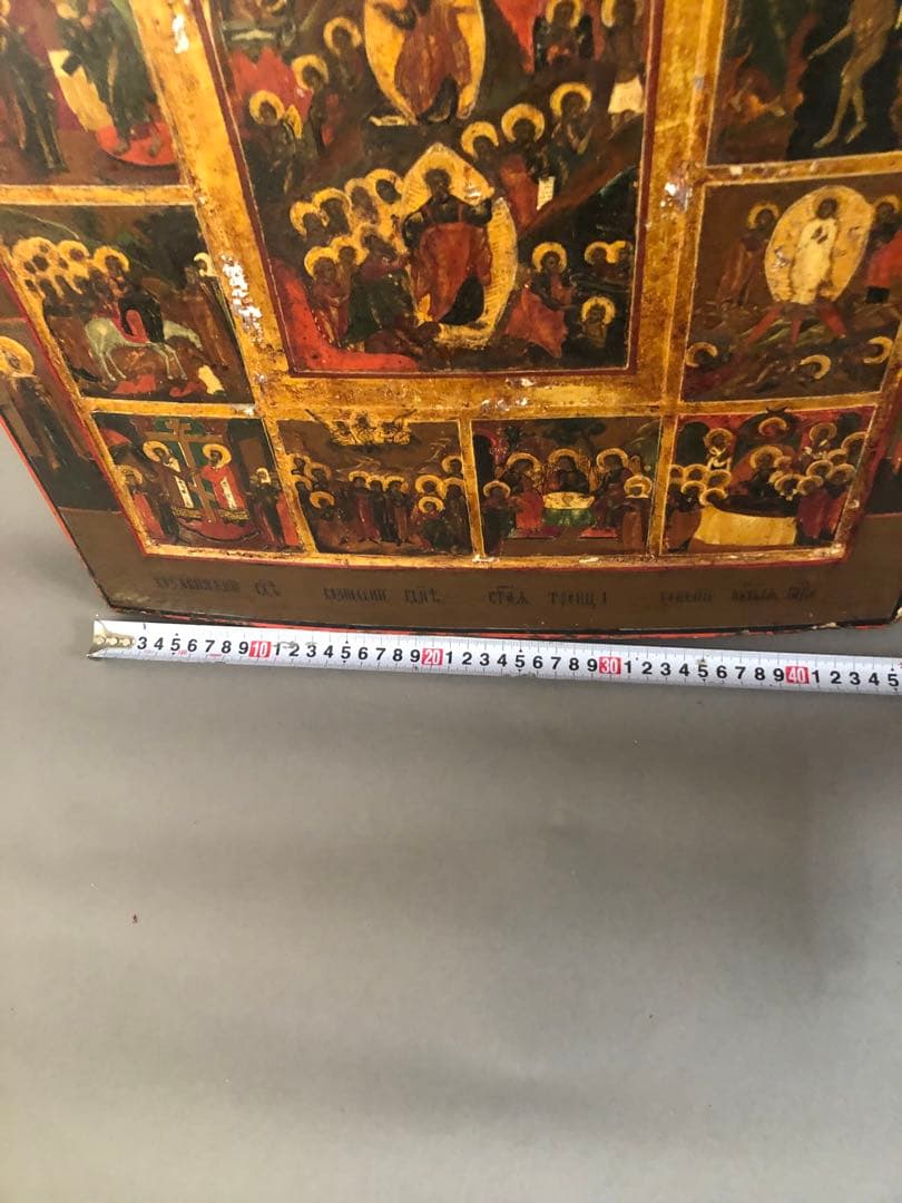 パレスチナ・ベツレヘムにて購入　アンティーク　イコン　キリスト教　宗教画