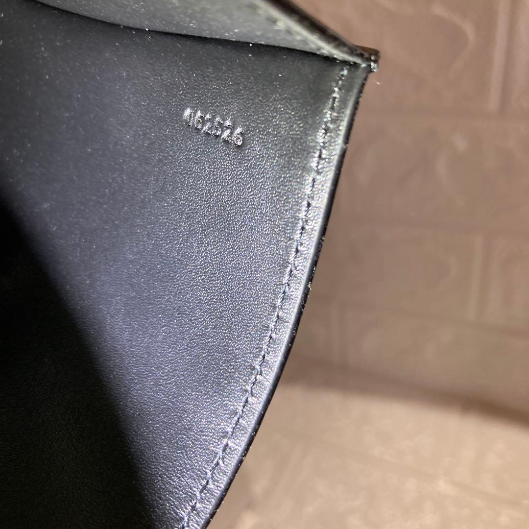 LOEWE アナグラム トライフォールドウォレット ブラック 三つ折り財布