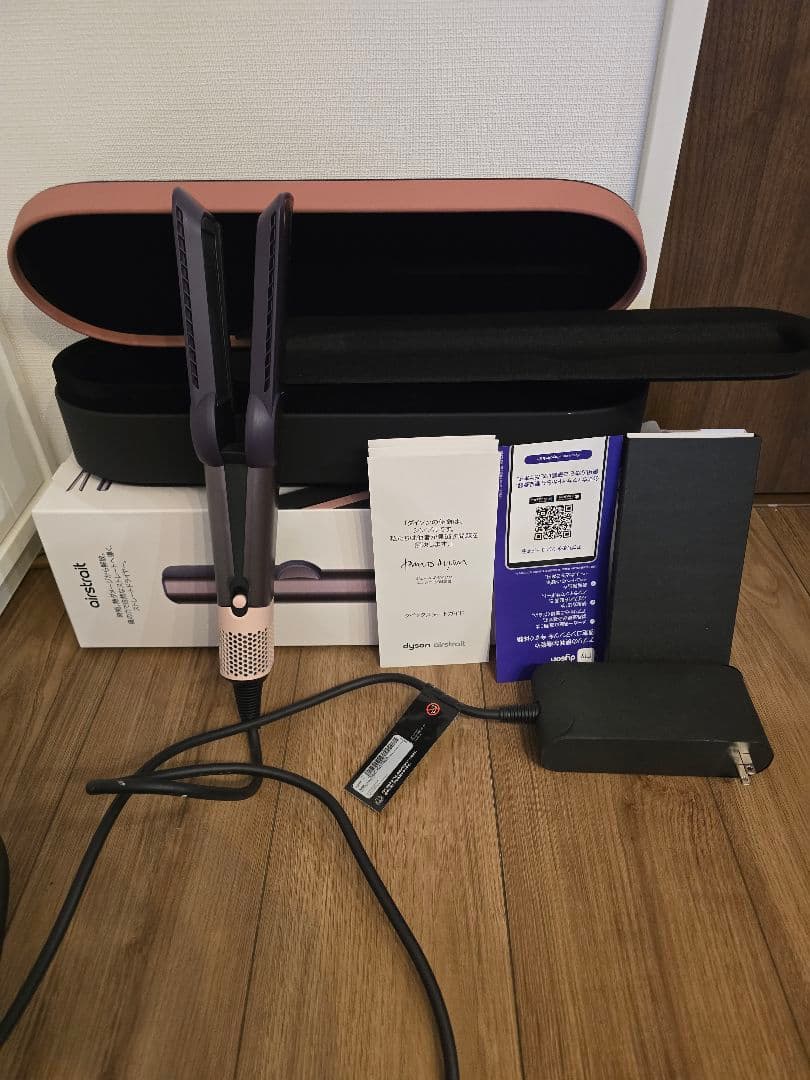 ストレートヘアアイロン パープル ピンク