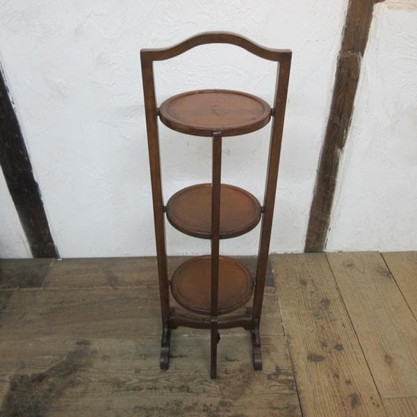 イギリス アンティーク 家具 ケーキスタンド プランツスタンド 英国 6888d