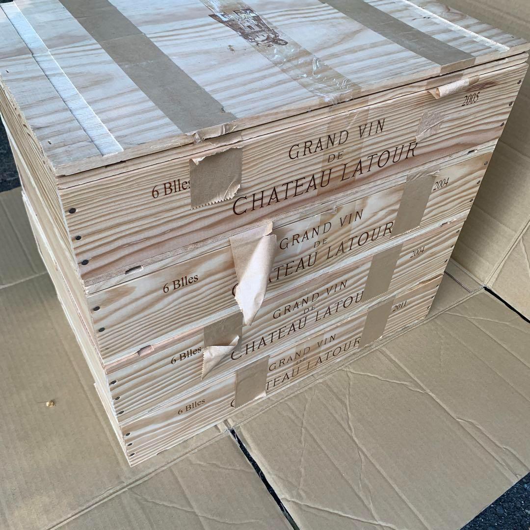 GRAND VIN DE CHATEAU LATOURワイン木箱5個セット