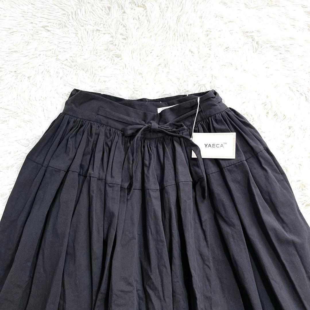 未使用タグ付 ヤエカ YAECA キュロット スカート ギャザー バギー