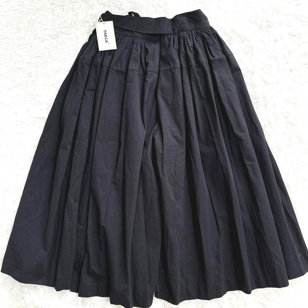 未使用タグ付 ヤエカ YAECA キュロット スカート ギャザー バギー
