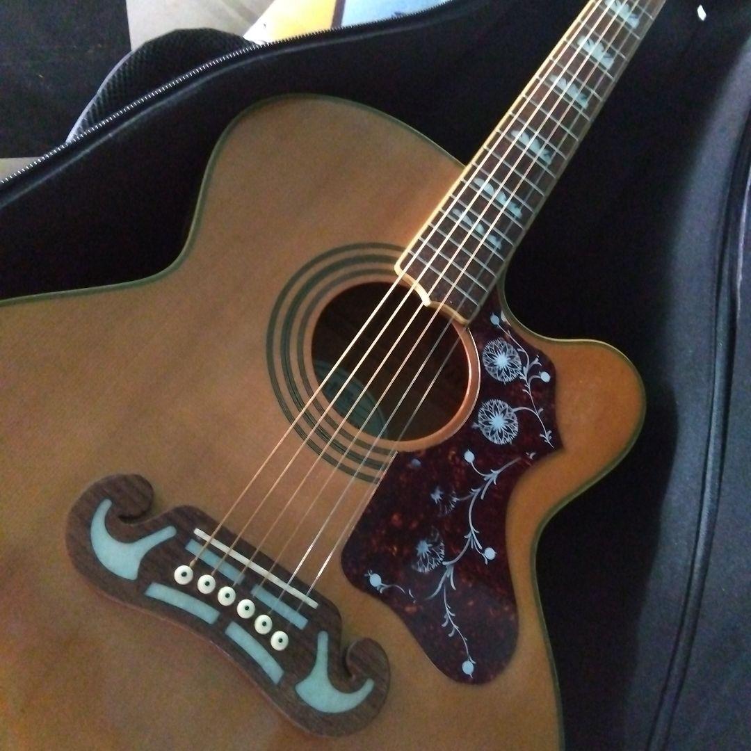 エピフォンEJ200ce...エレアコ！ビンテージ！USA…セミハードケース！