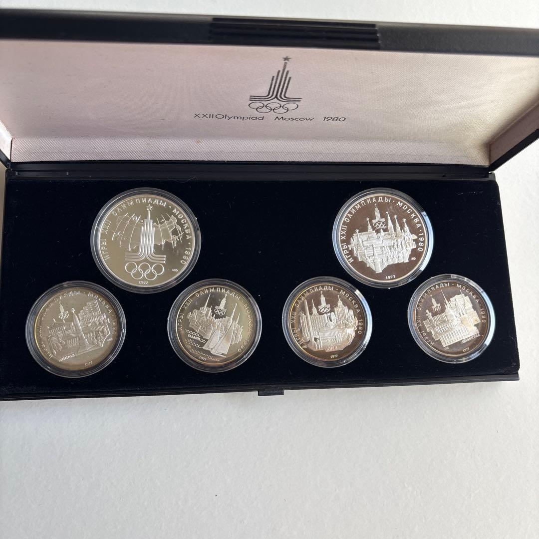 heapin 様◾️1980年モスクワオリンピック記念銀貨6枚セット