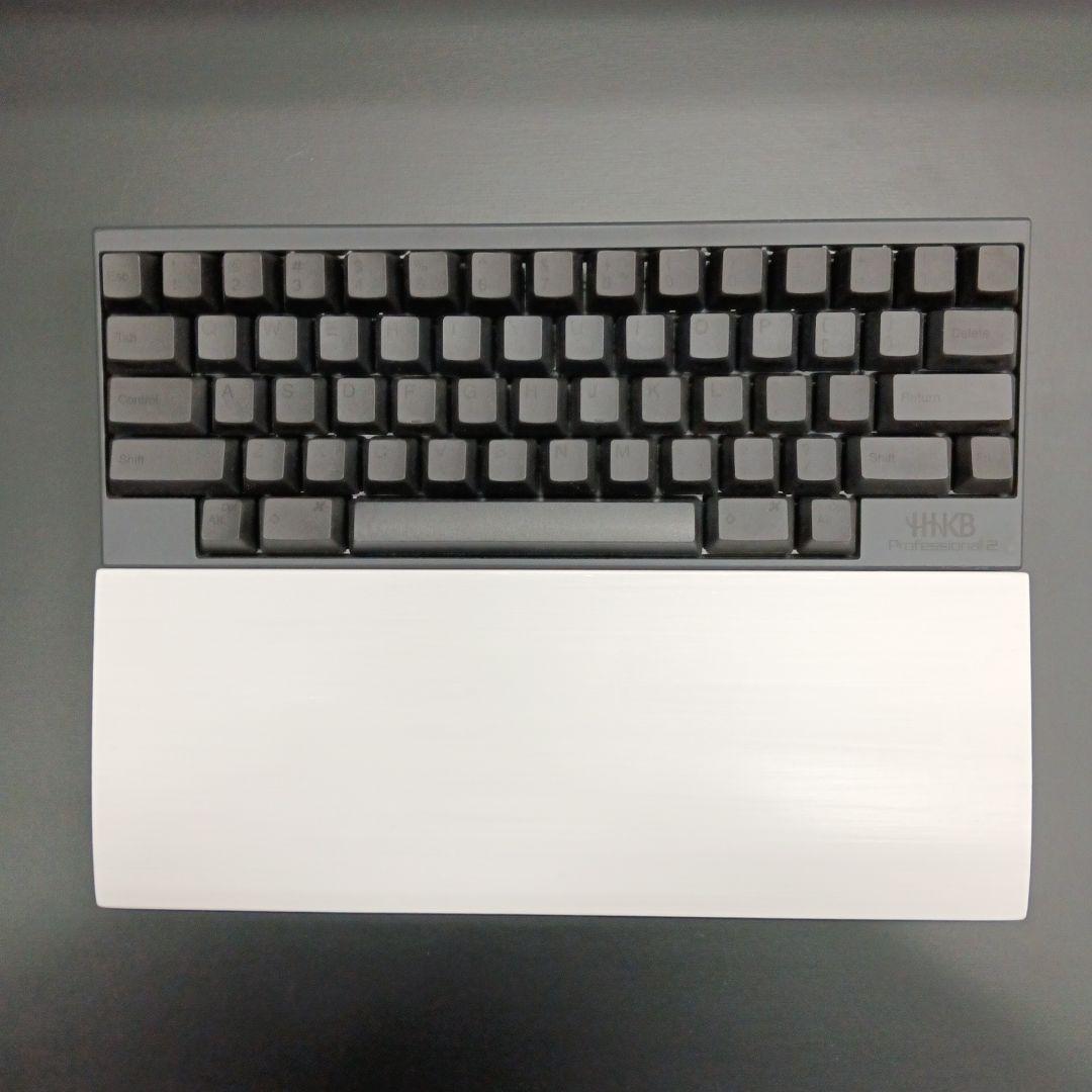 パイン集成材 HHKB用 手作りパームレスト兼キーボードルーフ 白