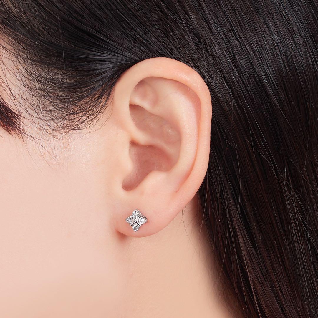 ジュエリーツツミ　ダイヤモンドピアス　プラチナ