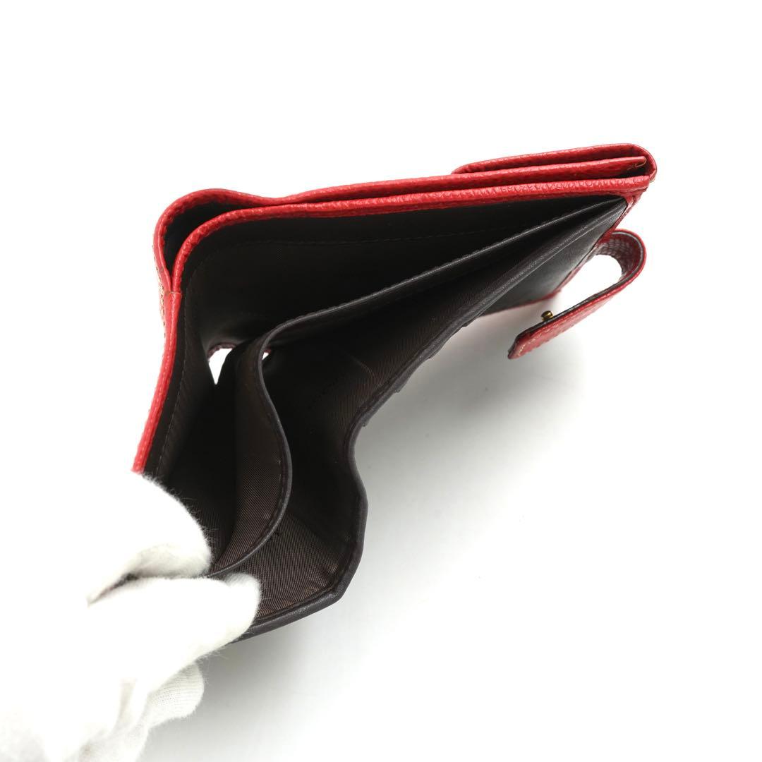 ✨未使用展示品✨　LOEWE ミニ財布　アナグラム　レッド　赤色　アマソナ