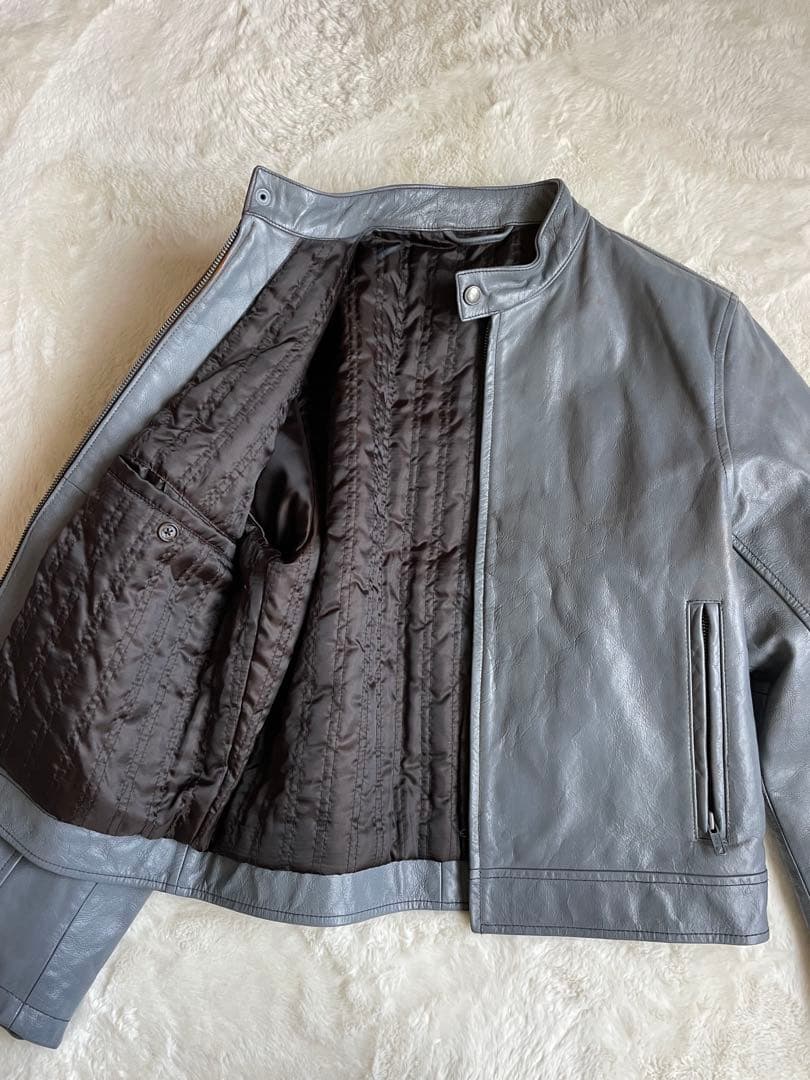 希少色　00s old gap 牛革シングルライダースレザージャケット