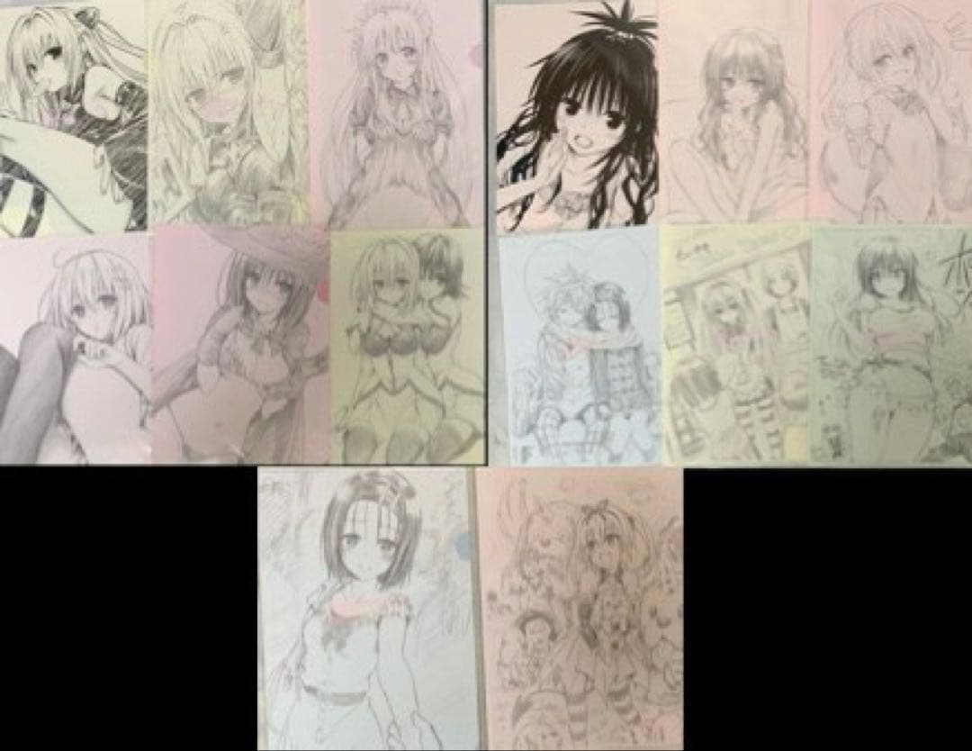 To LOVEる 原画展 原画展告知イラストA4 クリアファイル 全14種セット