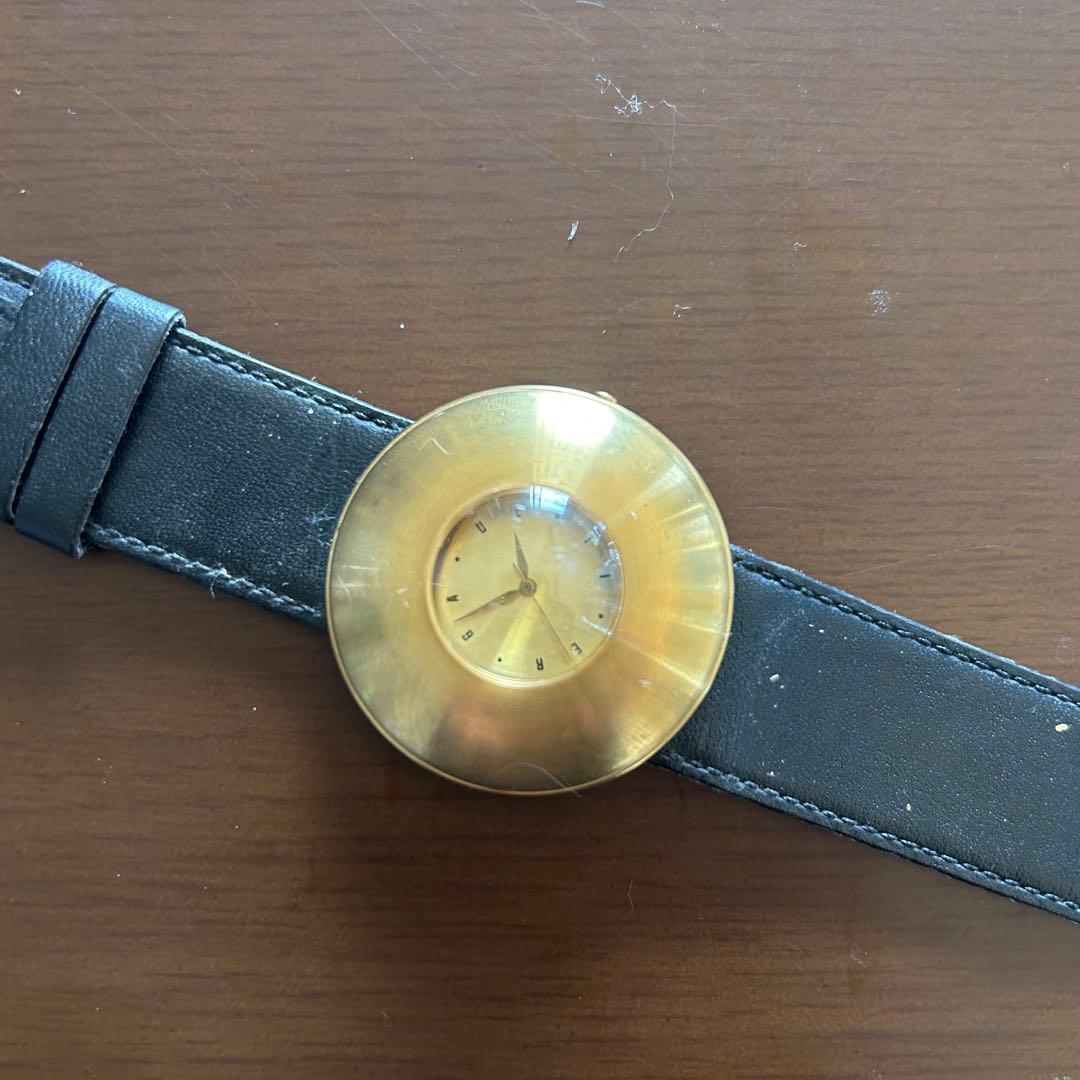 即日発送／JEAN PAUL GAULTIER UFO 円盤型 腕時計 ゴールド